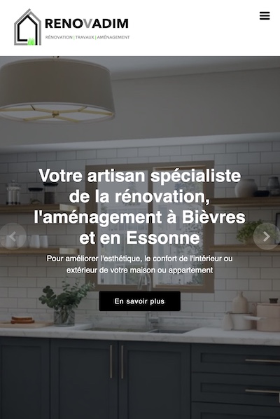 Création de site internet pour indépendant en travaux, bâtiment, rénovation à Châtelet, Charleroi, Namur, Mons - Wallonie - Belgique