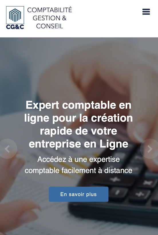 Création de site internet pour expert-comptable, fiscaliste à Châtelet, Charleroi, Namur, Mons - Wallonie - Belgique